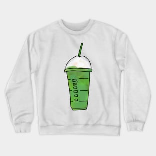 Green Iced Coffee Blended Drink Frappe Crewneck Sweatshirt